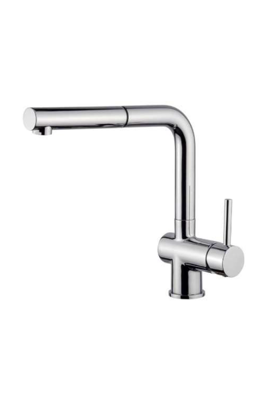 FOSTER ALFA PLUS Single lever mixer tap with rotating barrel and extractable shower head | Made in Italy |