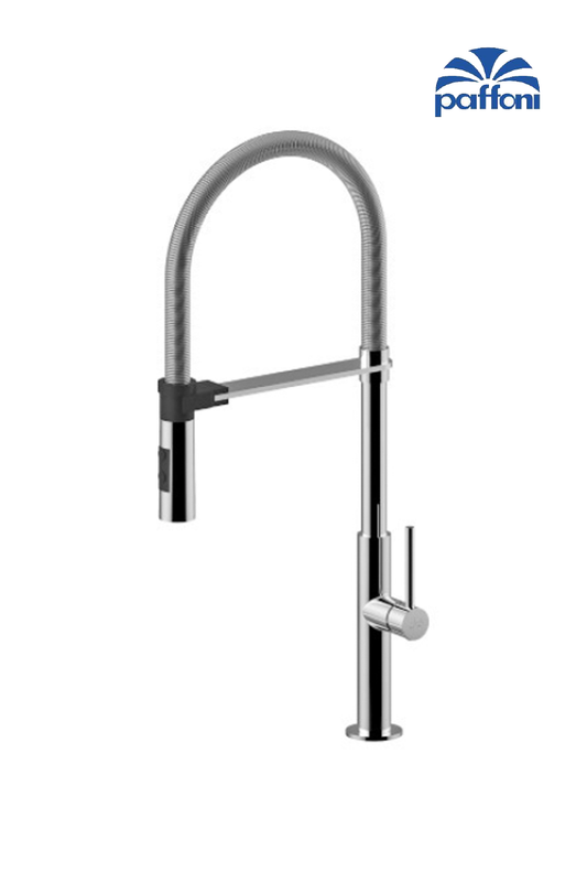 Paffoni CH179 Chef one-hole Professional sink mixer with spray | Made in Italy |