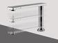 FOSTER FLAT Single-lever mixer tap with rotating, collapsible barrel (Up&Down) | Made in Italy |