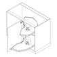 VAUTH-SAGEL soft-closing CornerStone pull out basket 緩衝關閉 全拉出式轉角拉籃 | Made in Germany |
