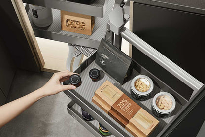 【DIRECT FROM FACTORY】Kitchen magic corner basket pull-out 廚柜方型轉角拉籃 | 廚房配件 | 櫥柜  | 拉籃 |