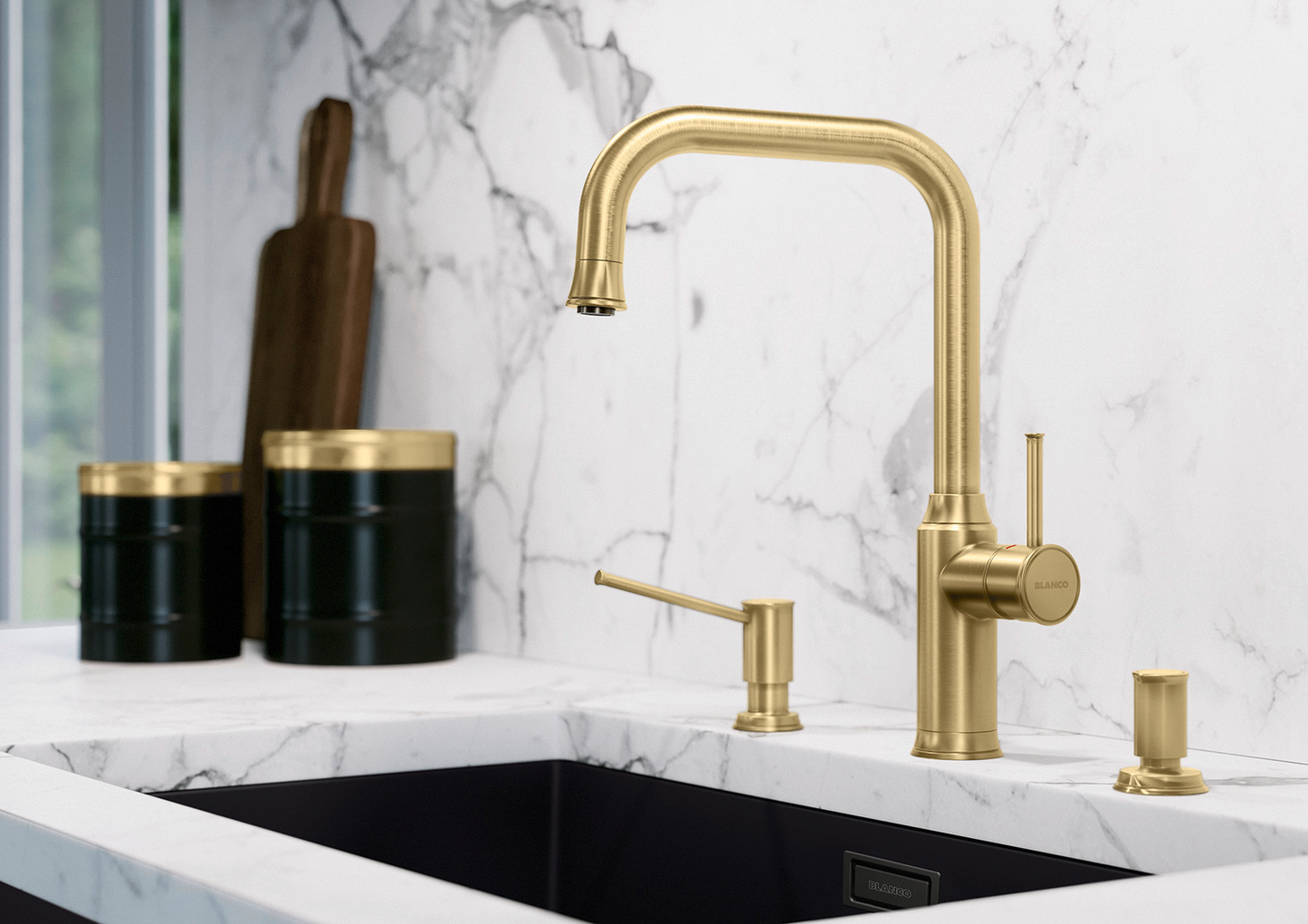 BLANCO LIVIA-S gold satin classic kitchen mixer 德國製造Blanco LIVIA-S 啞光金色傳統廚房龍頭 | Made in Germany |