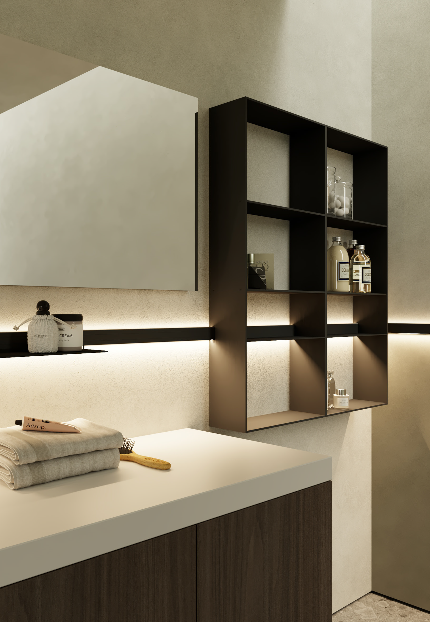 【MADE IN ITALY】Customizable Hanging Shelf System 意大利製 組合式燈光及層架系統