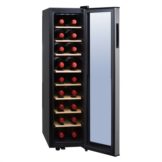 【Vinvautz】18 Bottles Freestanding Mini Wine Cellar VZ18SSB
