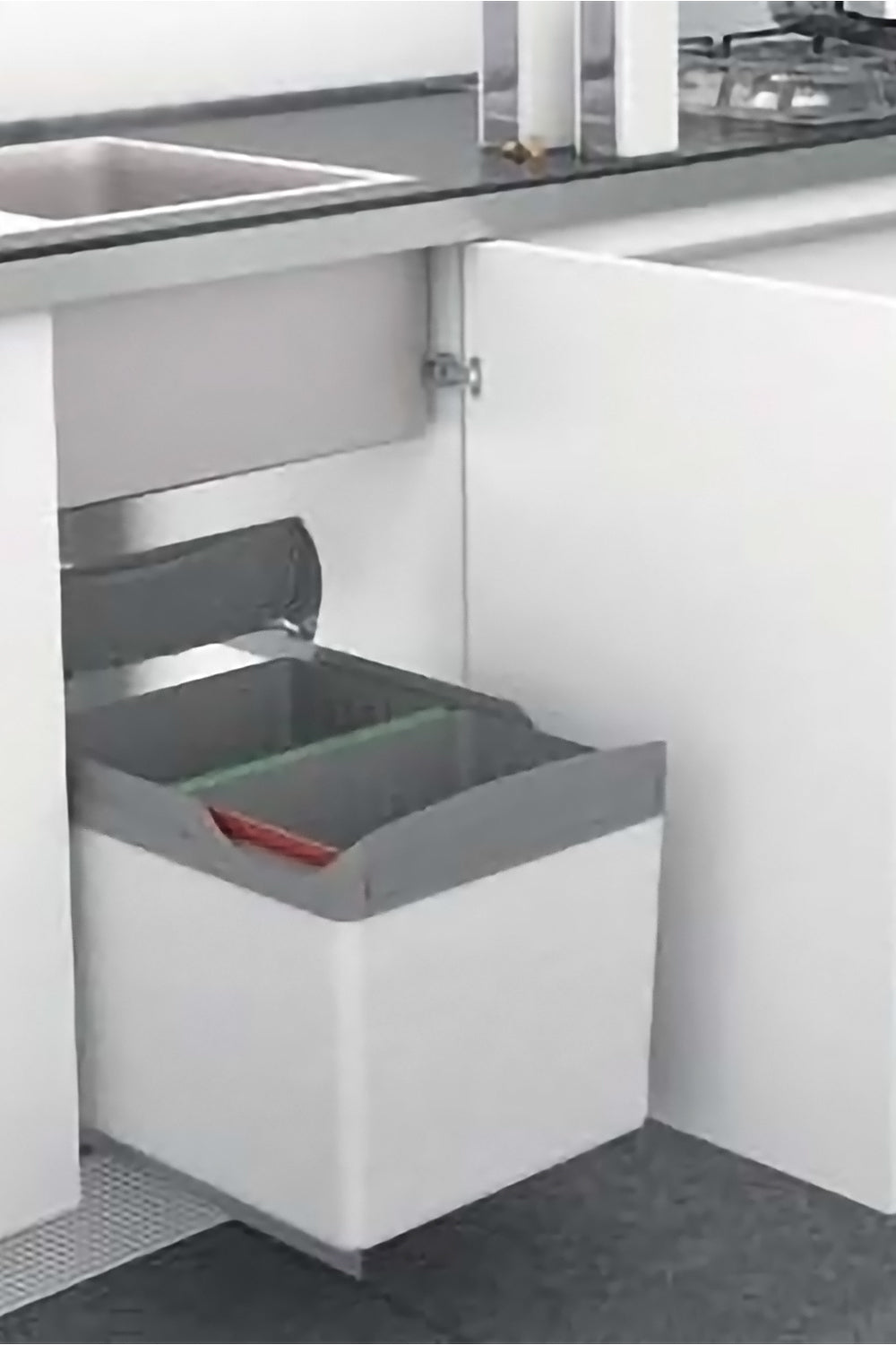 32L. Automatic Opening Pull-out Waste bin  連門自動開啓廚房垃圾桶 垃圾分類 | Waste Separation | Eco Recycling  | Kitchen Trash can, Rubbish Bin | Made in Italy |