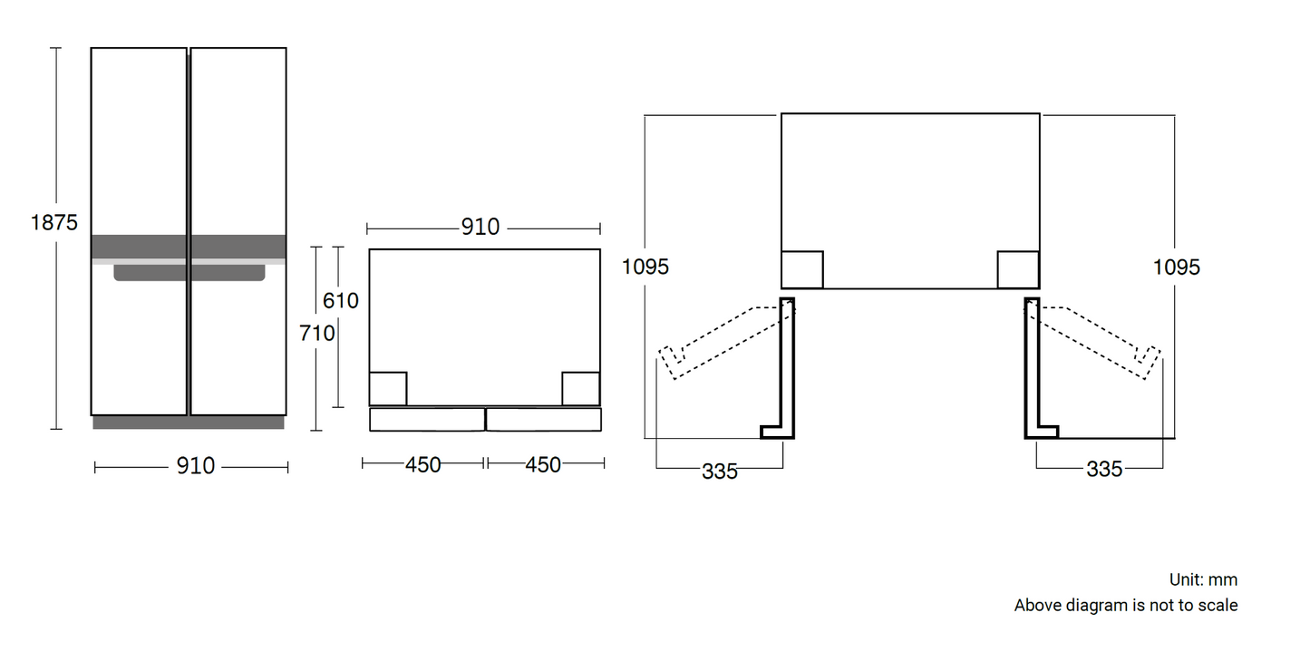 Whirlpool 5WQ24NIJAS 4 Door Side-by-side Refrigerator