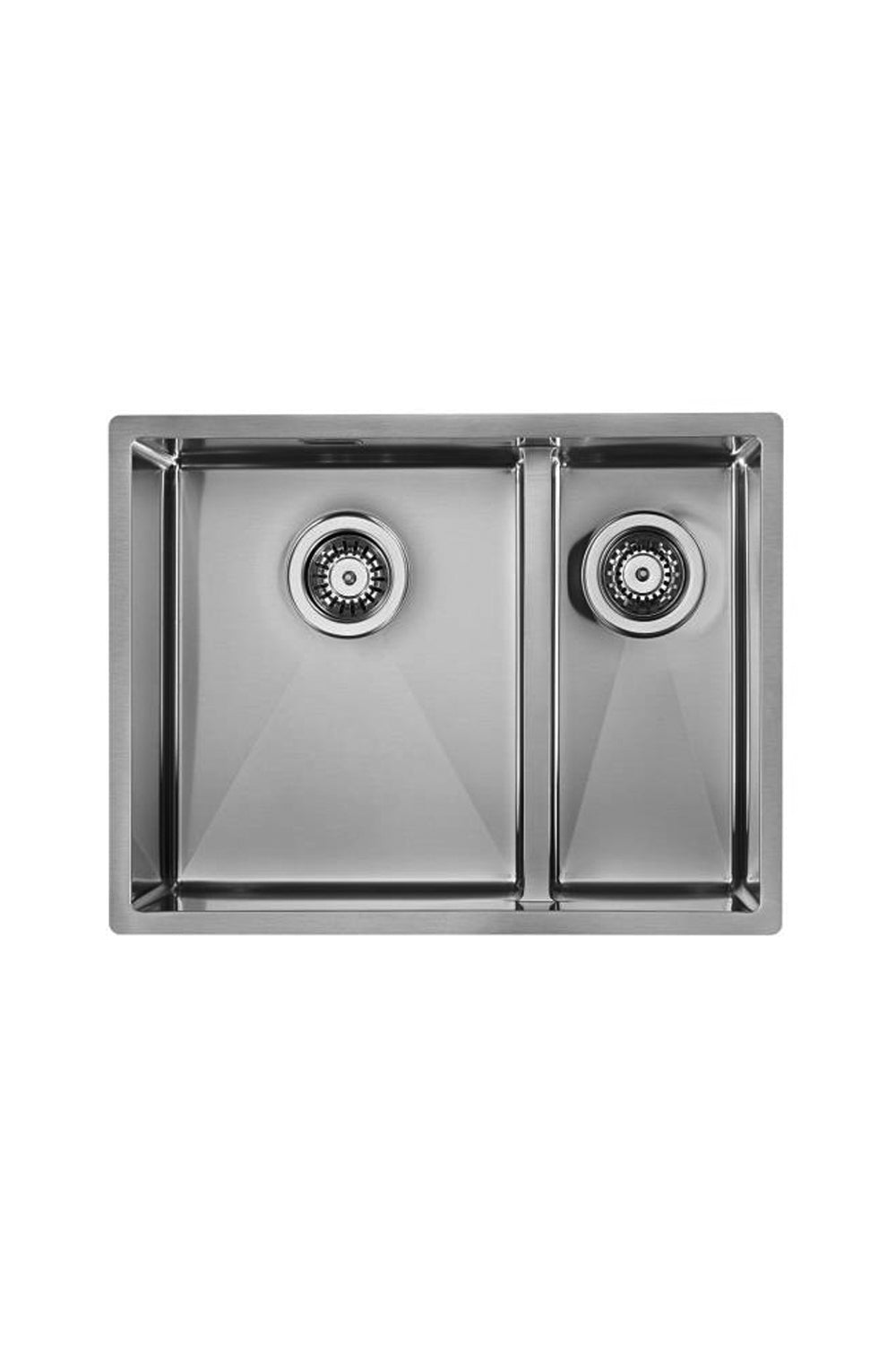 LUISINA 340+180mm R10-Corner Square Stainless Steel Double Sink 意大利製造小圓角方形不銹鋼廚房雙星盆 | Made in Italy |