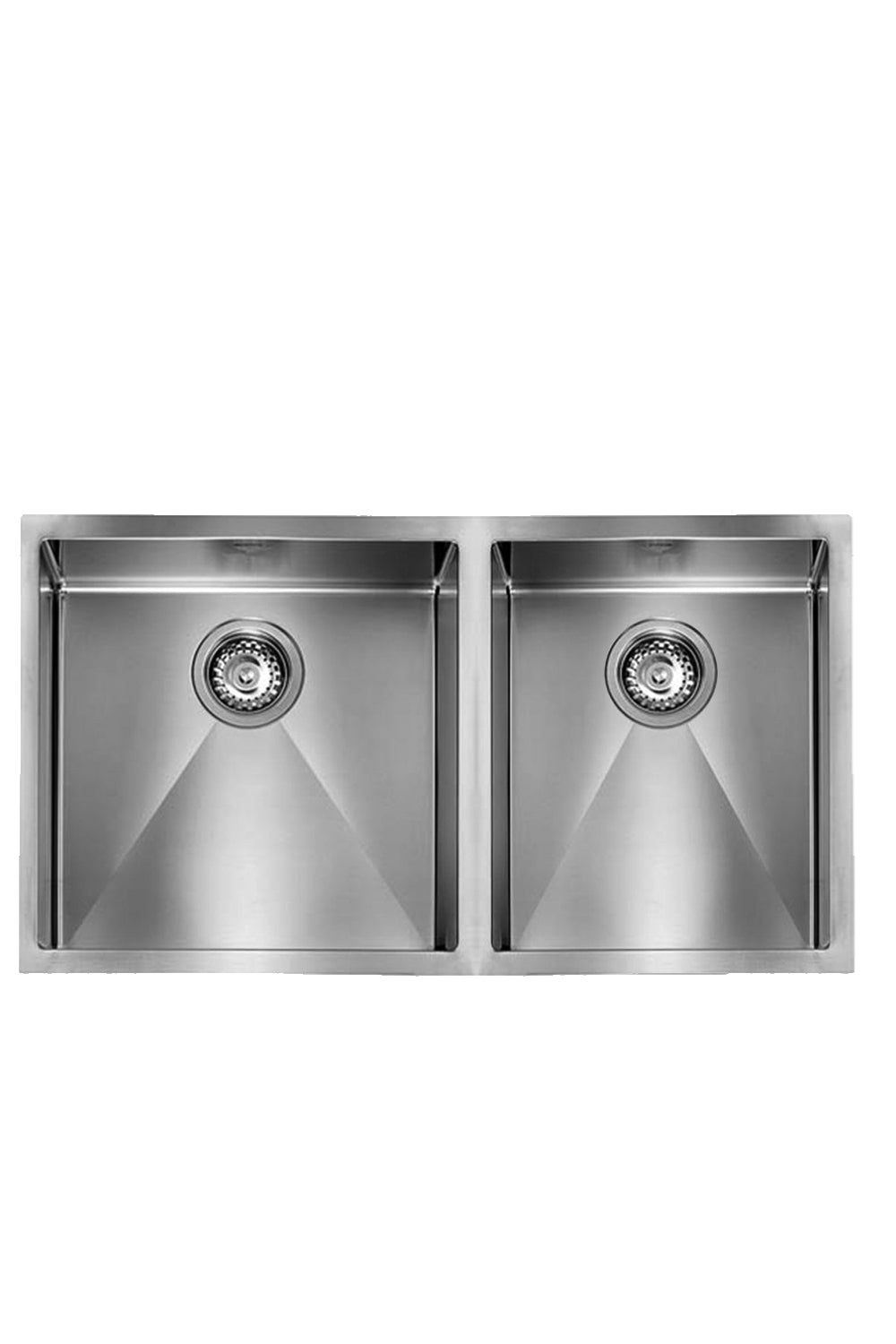 LUISINA 450+300mm R10-Corner Square Stainless Steel Double Sink 意大利製造小圓角不銹鋼雙星盆 | Made in Italy | 廚房配件 | 櫥柜  |