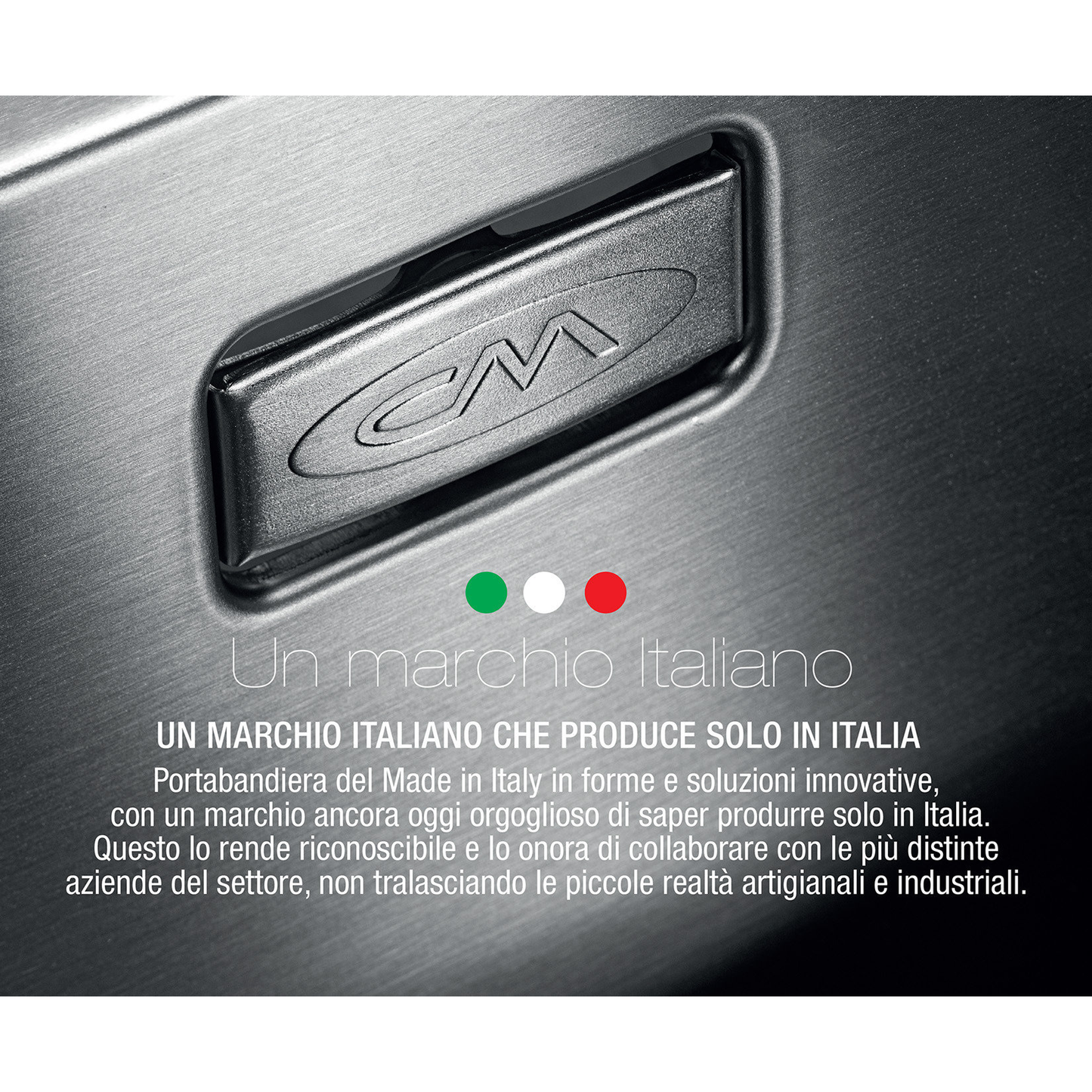 CM ITALIA 520mm R6-Corner Sunken Stainless Steel Sink | Made in Italy | 意大利製 R6小圓角520mm不銹鋼方星 方型星盆 單盆 水糟