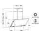 NODOR DALI 900mm wall mounted rangehood