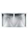 LUISINA 340+340mm R0-Corner Square Stainless Steel Sink 意大利製直角方形不銹鋼雙星盆 | Made in Italy |