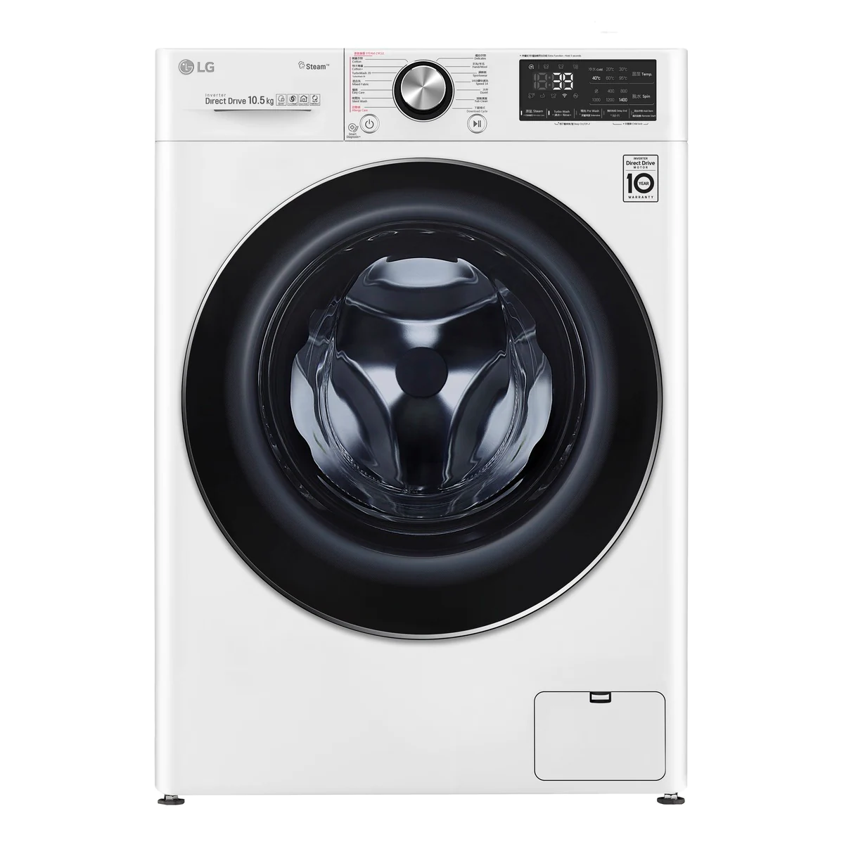 LG F-14105V2W + WF-DT90VW Stacking Jumbo Washer Dryer Package 10.5kg/9kg 珍寶洗衣機乾衣機疂機套餐 10.5kg/9kg