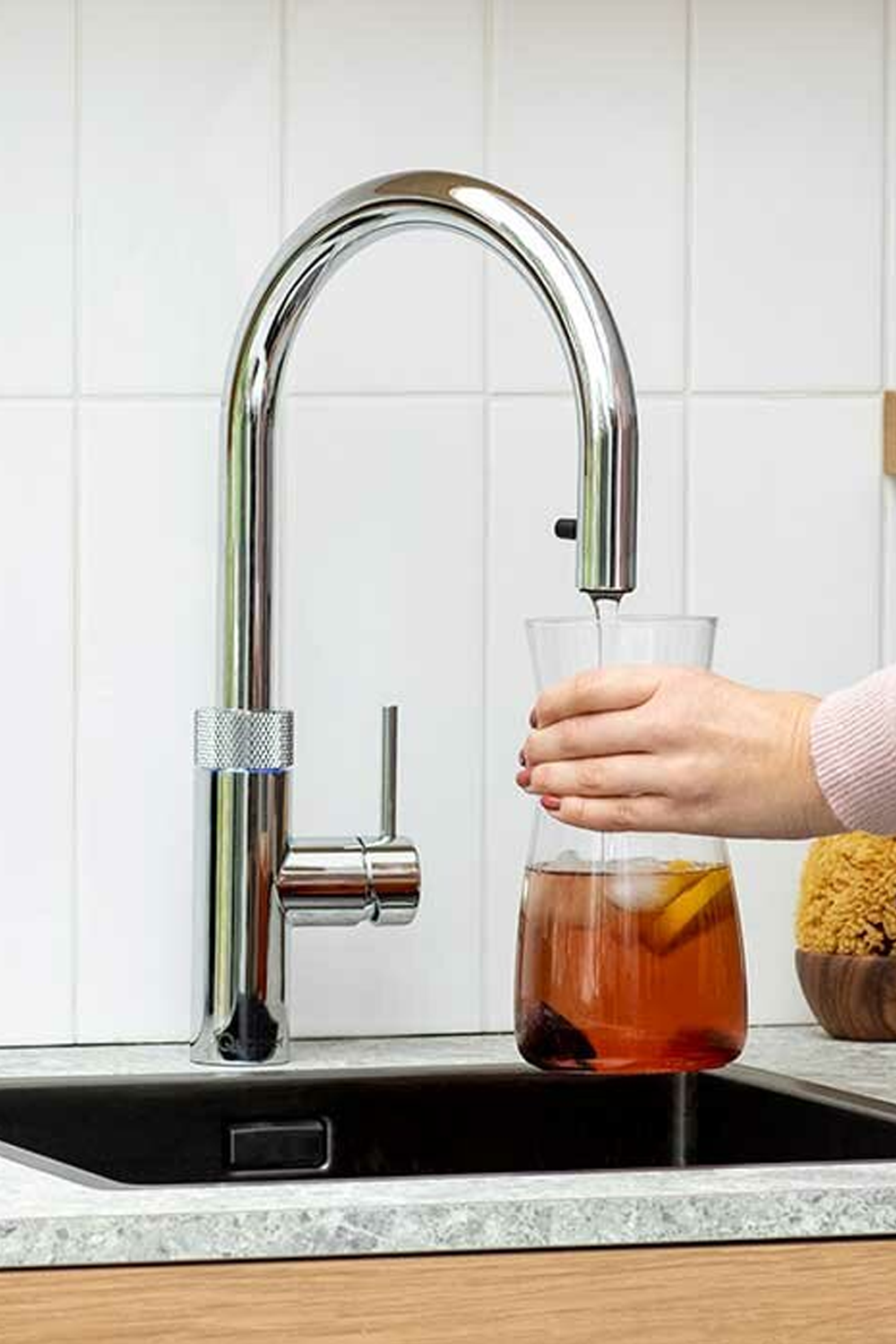 Warm best sale water tap