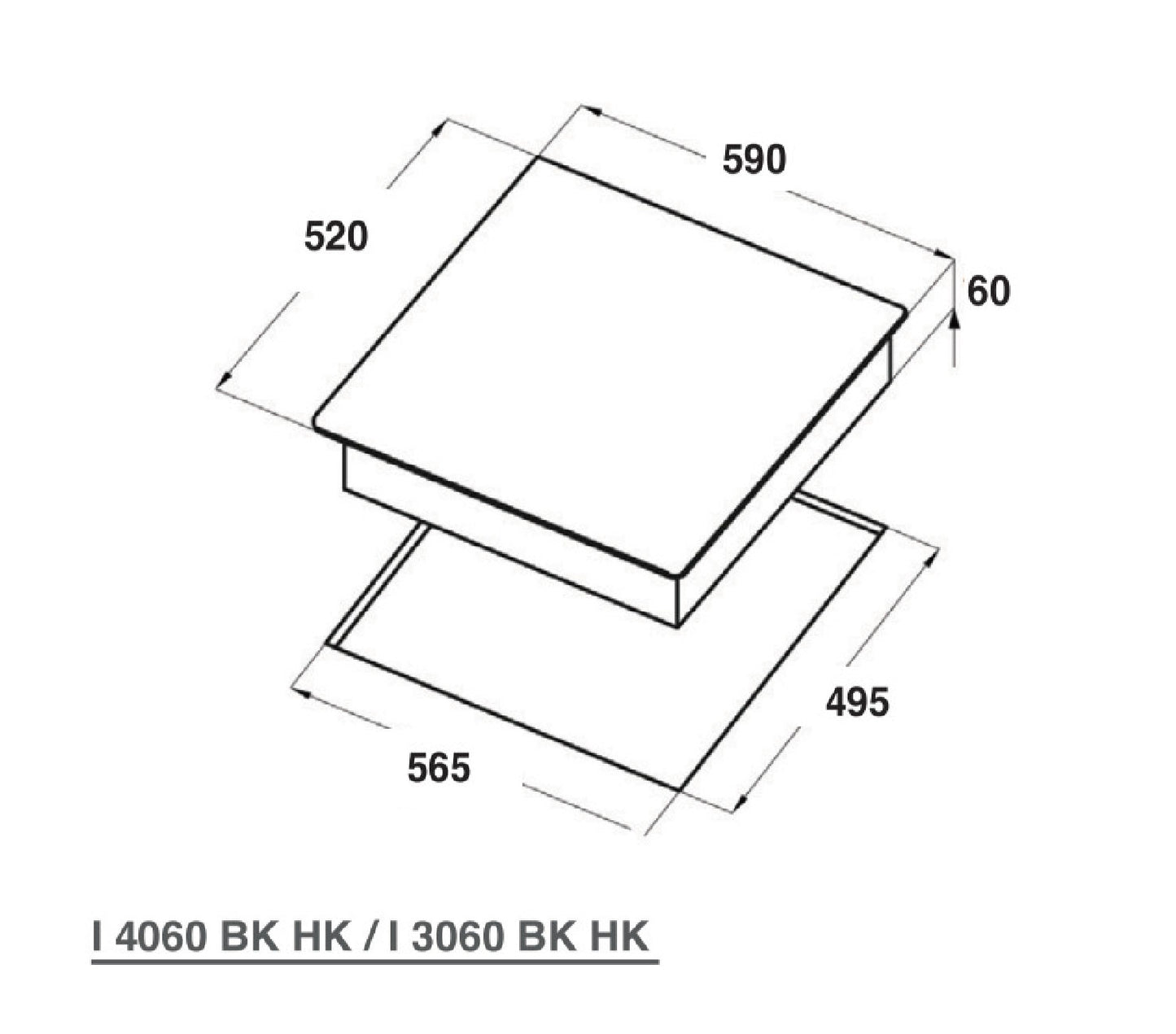 NODOR I4060BKHK 600mm 電磁爐