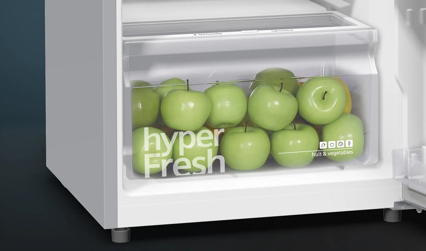 SIEMENS iQ300 KD25NVL3AK freestanding fridge-freezer 155.6 x 55 cm Inox-look