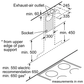 西門子 iQ700 LC91BUR50B 900mm 壁掛式煙囪罩 |德國製造 |