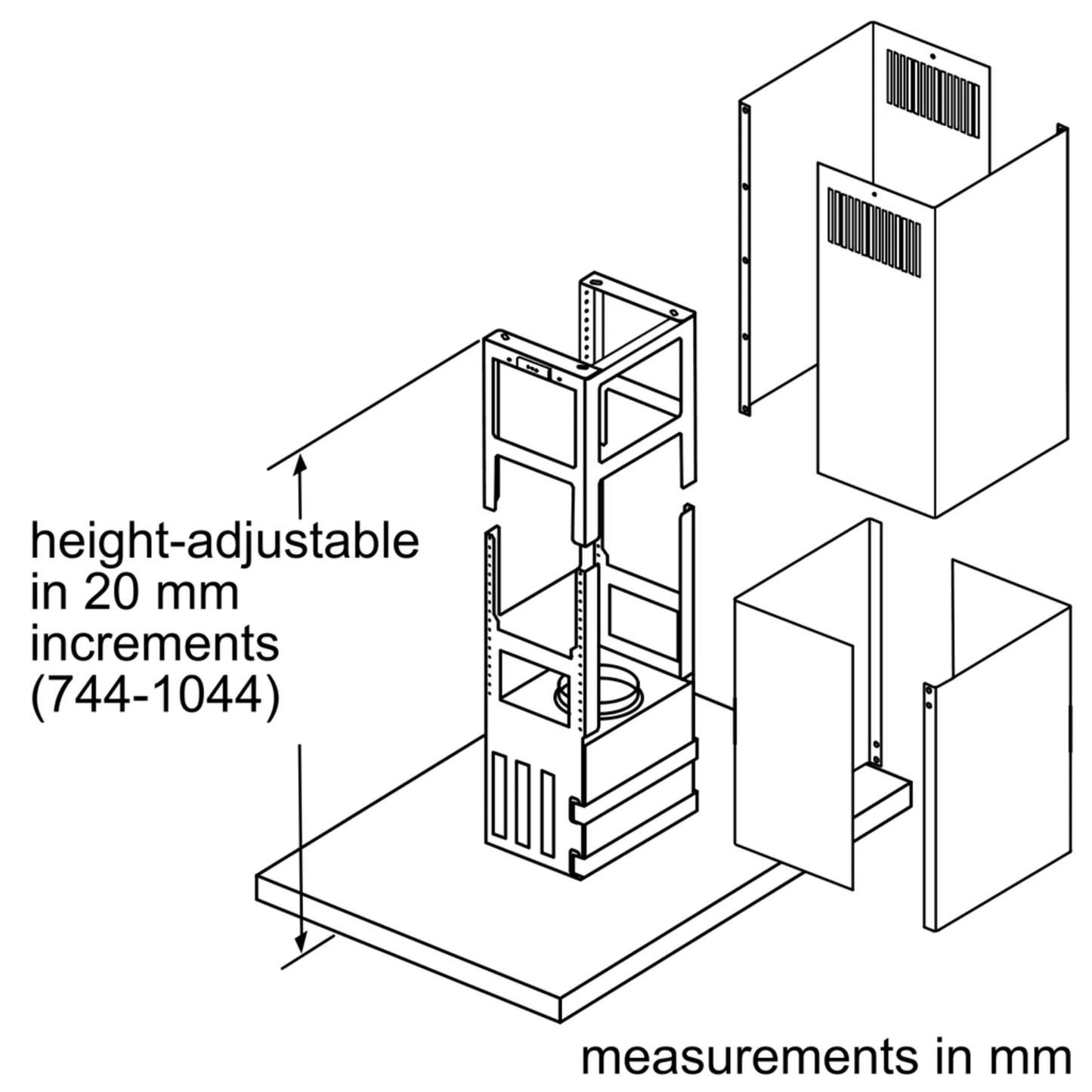 SIEMENS iQ700 LF91BUV50B 900mm 島式煙囪罩 |德國製造 |