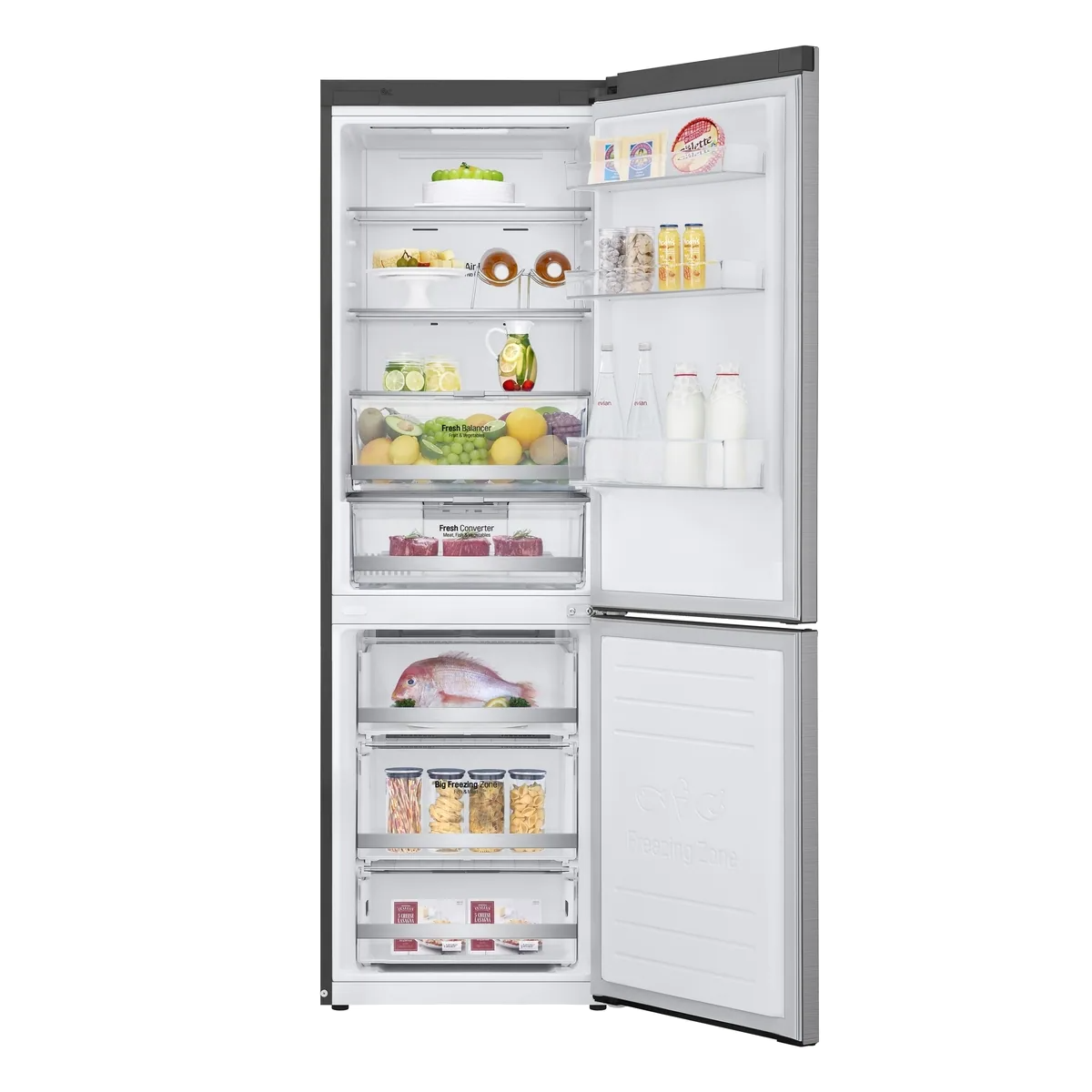 LG M341S17 341L Bottom Freezer Refrigerator 智能變頻式下載式冷凍型雪櫃