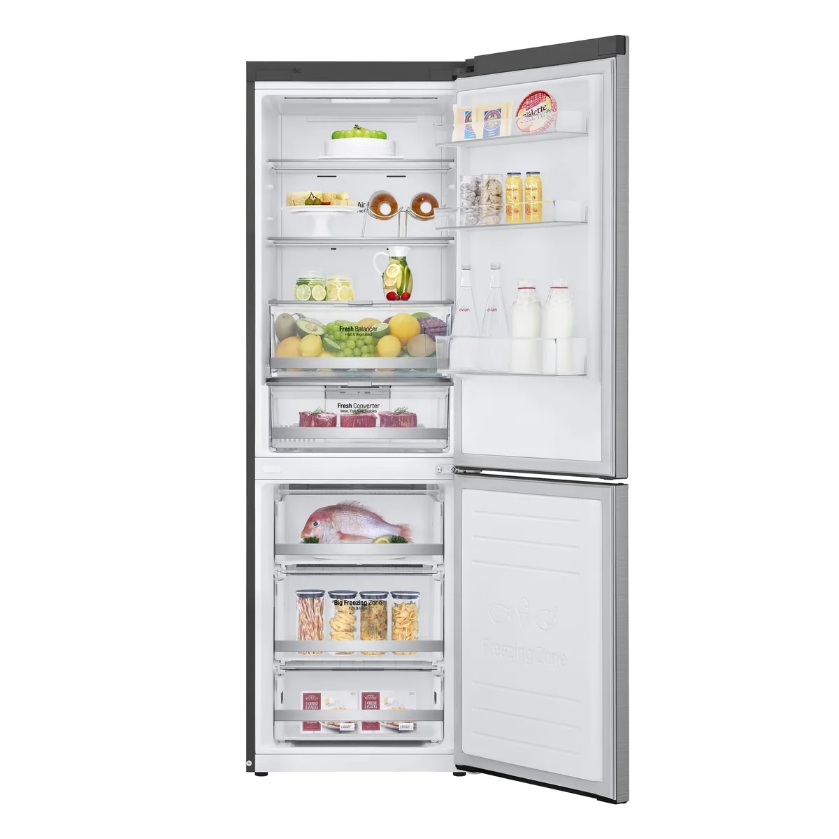 LG M341S17 341L Bottom Freezer Refrigerator 智能變頻式下置式冷凍型雪櫃