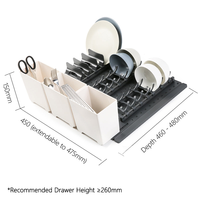 H.260mm Deep drawers magic organizers for Pots & Pans, Bowls & Plates, Utensils 260mm高抽屜整理分隔片 收納 家居整理