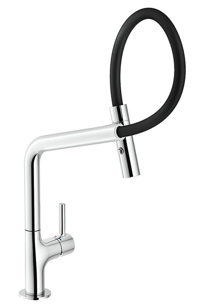 NOBILI Lamp Adjustable Kitchen Sink Mixer PO108137CR | Made in Italy |
