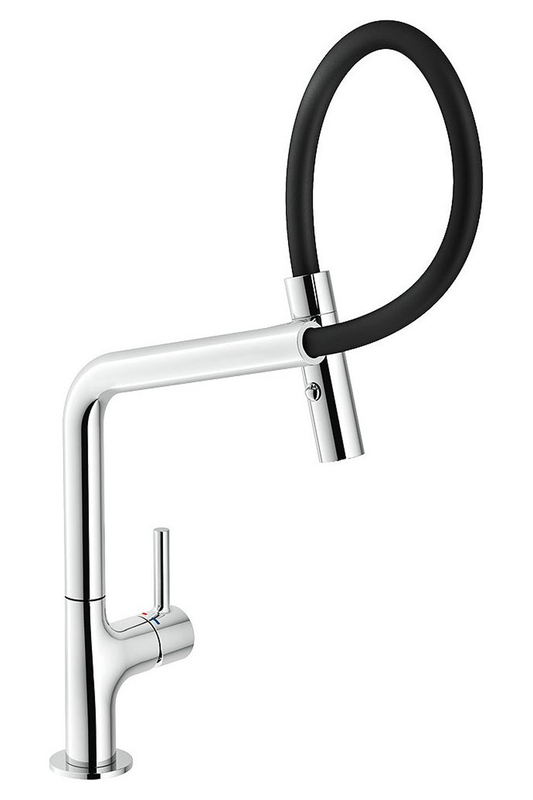 NOBILI Lamp Adjustable Kitchen Sink Mixer PO108137CR | Made in Italy |