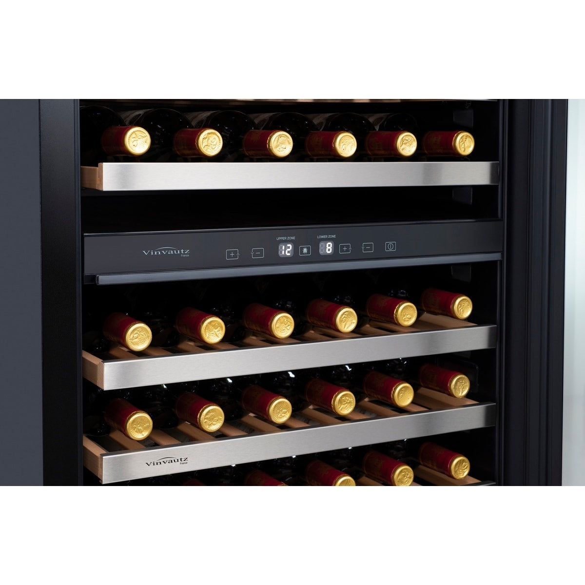 【Vinvautz】110 Bottles Dual-Zone Built-in Wine Cellar VZ110SDUG