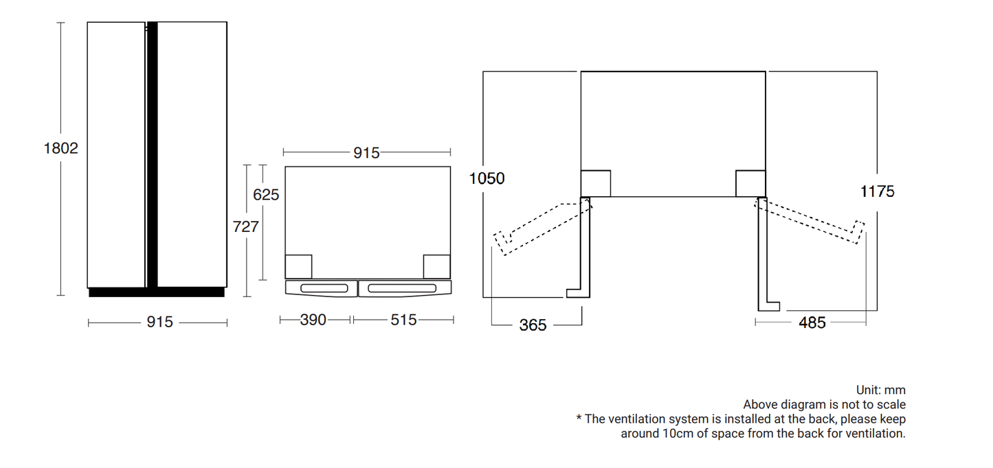 Whirlpool WF2X570NIX Side-by-Side Refrigerator