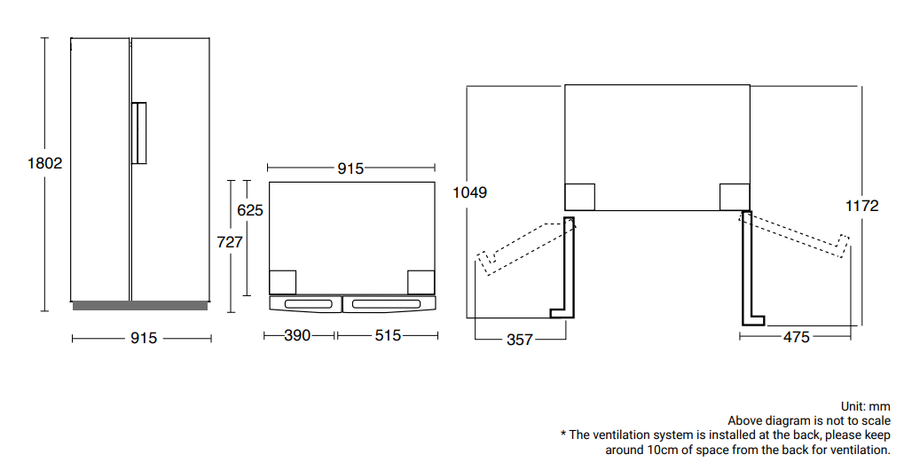 Whirlpool WF2X620NTI Side-by-Side Refrigerator