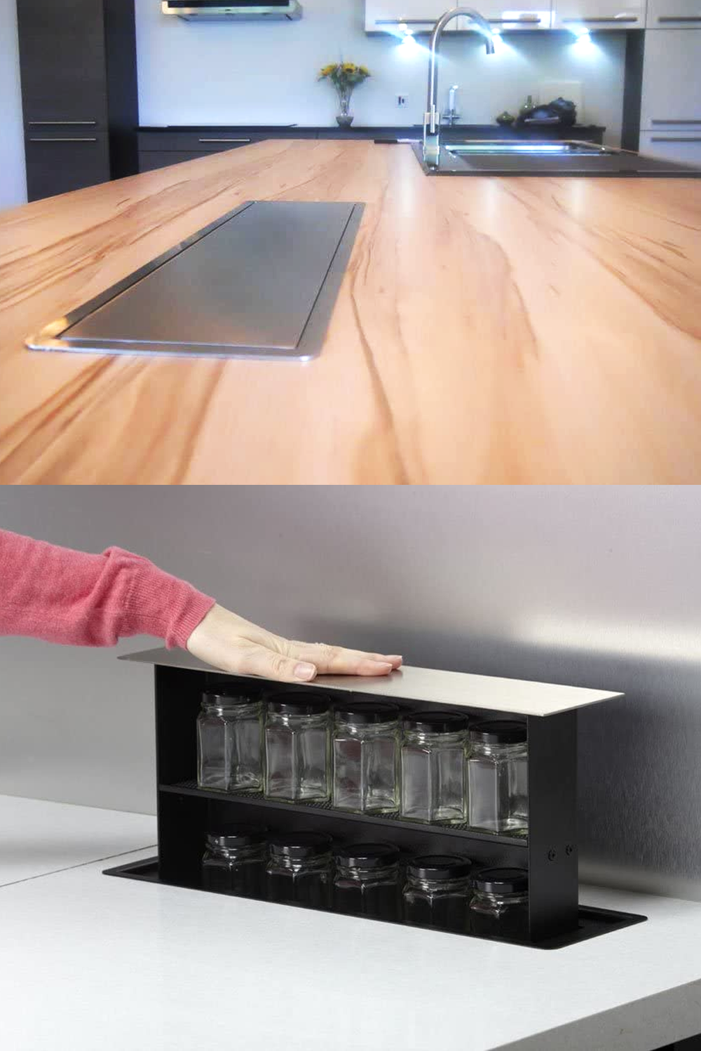 LUISINA S-Box Pop up Countertop Spice / Knifes Box | Made in UK |