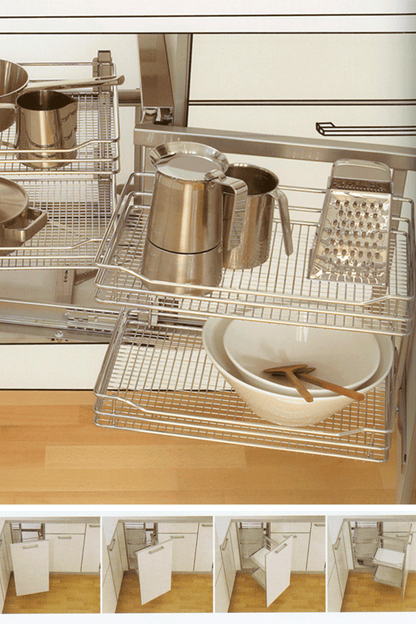 VAUTH-SAGEL soft-closing magic corner kitchen basket 緩衝關閉轉角拉籃 | Made in Germany | 廚房配件 | 櫥柜  | 拉籃 |
