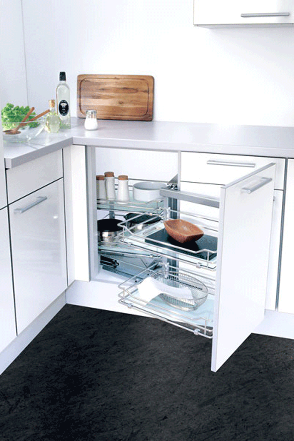 VAUTH-SAGEL soft-closing magic corner kitchen basket 緩衝關閉轉角拉籃 | Made in Germany | 廚房配件 | 櫥柜  | 拉籃 |