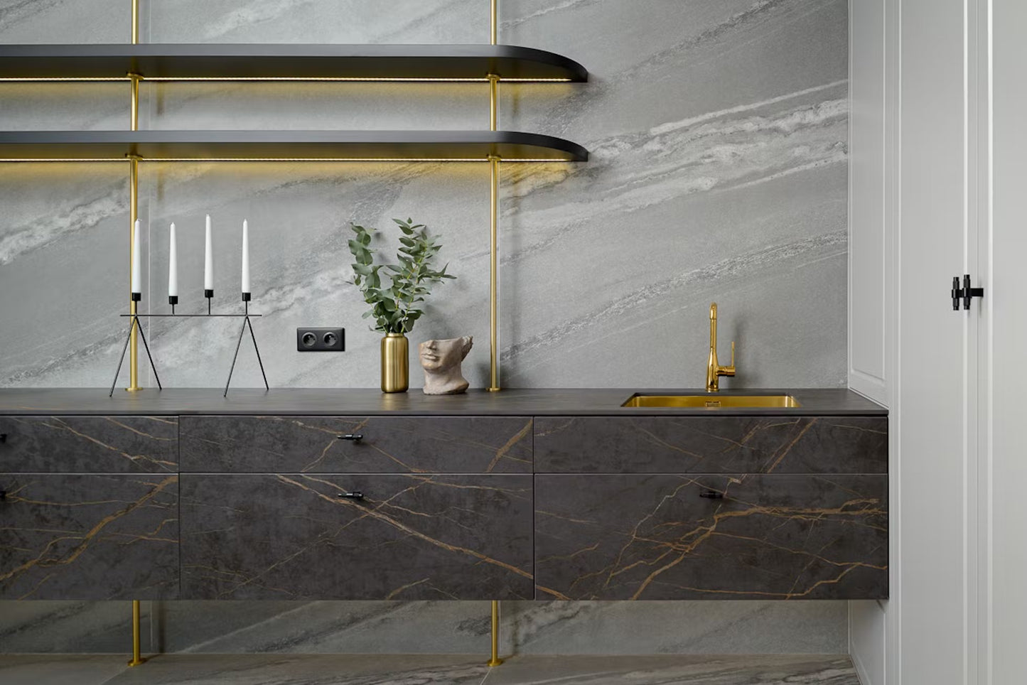 【DEKTON】 Custom-made Door front with 4mm Dekton Solid Surface | Made in Spain |