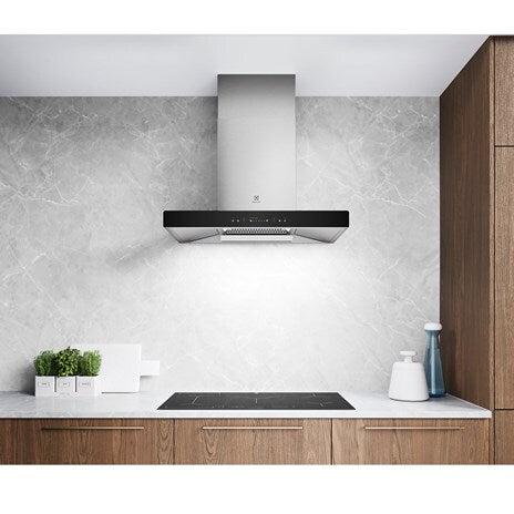 Electrolux ECC9312K 900mm(W) Chimney Hood, s/s , Gesture, metal oil cup 智能感應 煙囱式 油盃抽油煙機  | 廚房電器 | 家電 |